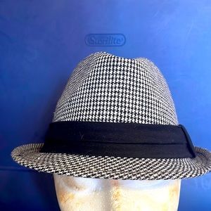 Houndstooth Fedora Hat